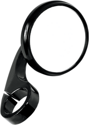 TODD'S CYCLE Mirror - Shooter - Side View - Round - Black - 1" 0640-0748