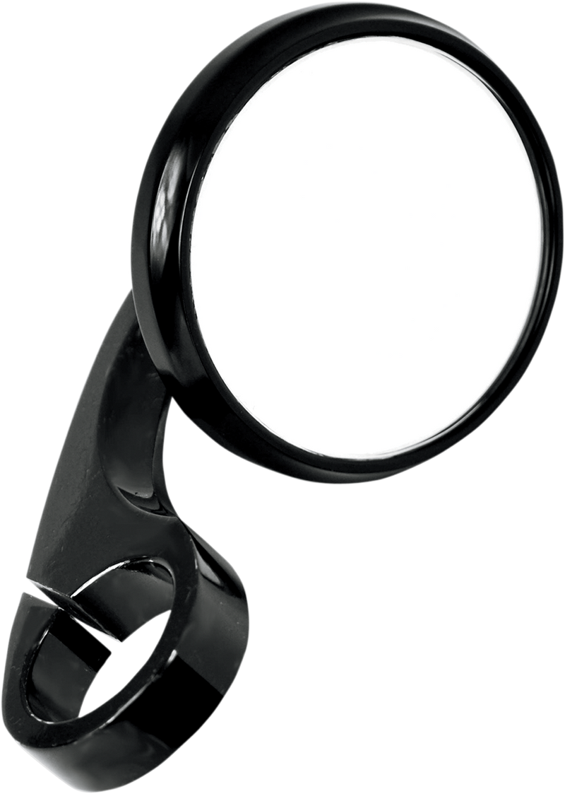 TODD'S CYCLE Mirror - Shooter - Side View - Round - Black - 7/8" 0640-0788