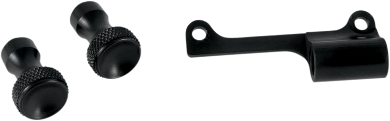 TODD'S CYCLE Enrichener Cable Relocation Bracket Kit with Knobs - Mikuni - Black TMK-3