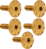 ARLEN NESS Bolt Kit - Holeshot/Front/Floating/Brake Rotor - Spoke Mount - Gold - 5 Pack 300-908