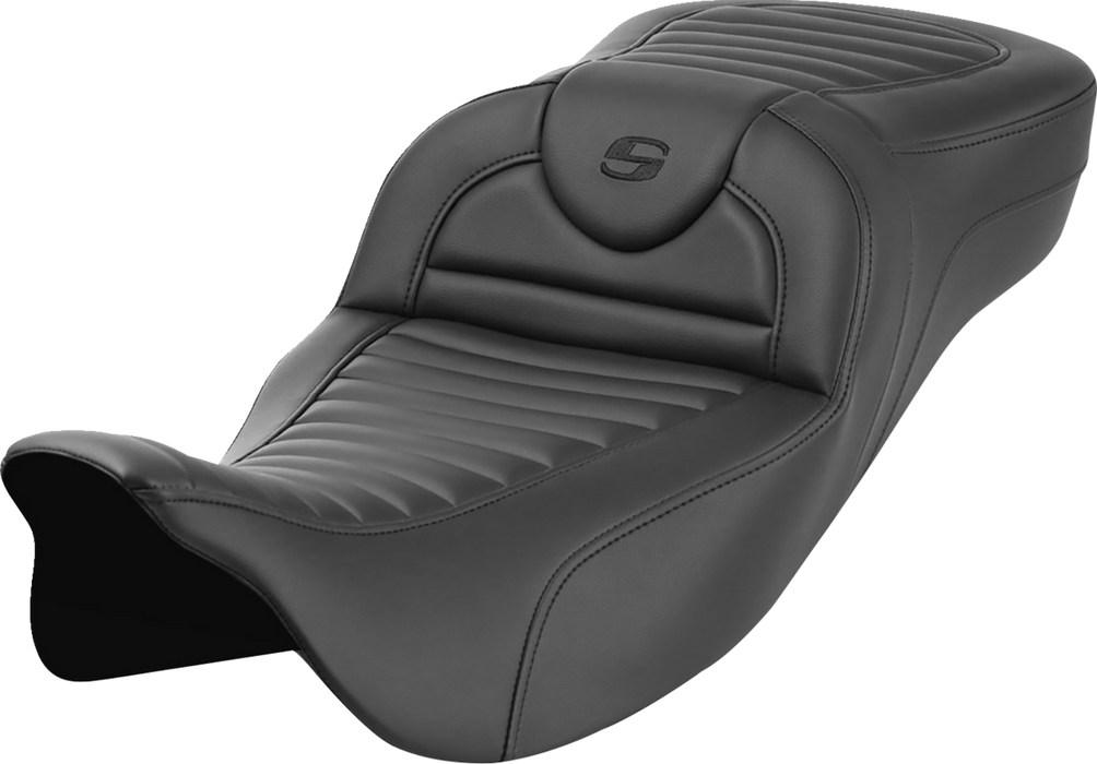 SADDLEMEN Roadsofa Extended Reach Seat - without Backrest - Tuck-n-Roll - FL '08-'23 808-07B-20300 - PartsOutlet.com.au