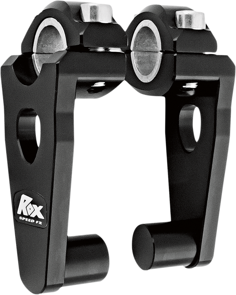 ROX SPEED FX Elite Pivoting Handlebar Risers for 7/8" and 1-1/8" Handlebars - 3-1/2" - Black 1R-P3SEK