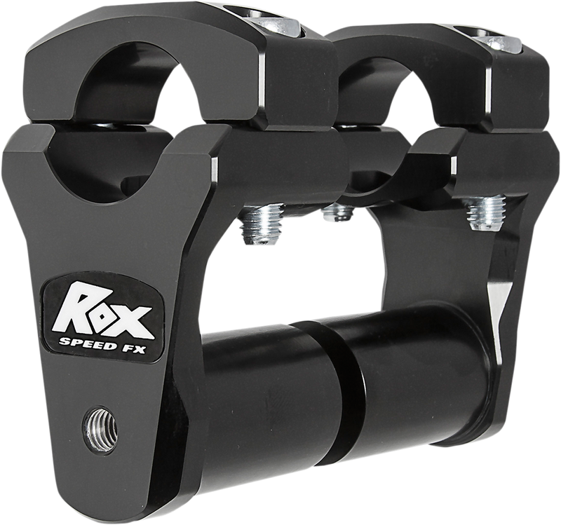 ROX SPEED FX Extended Stem 2" Pivoting Handlebar Riser for 1-1/8" Handlebars - Tenere - Black 1R-P2PPS10K