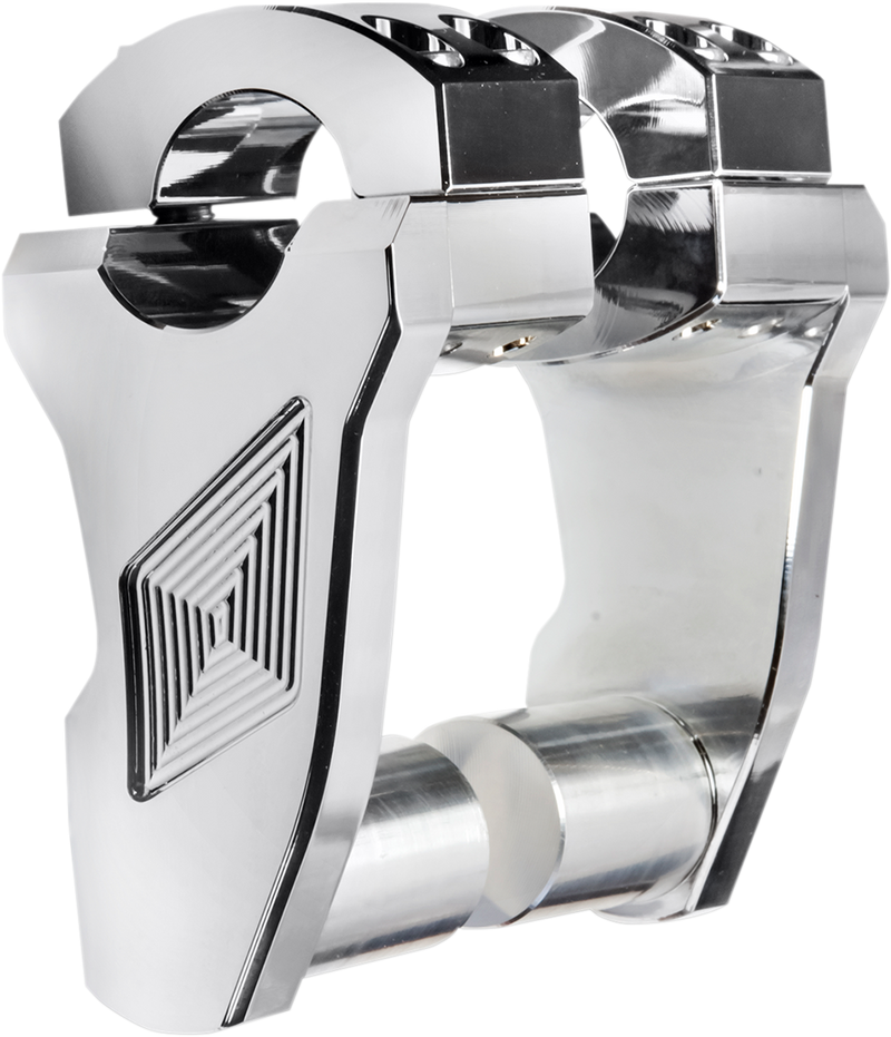 ROX SPEED FX Patriot Series Pivoting Handlebar Risers - 3" - Chrome 4R-P3RX-02
