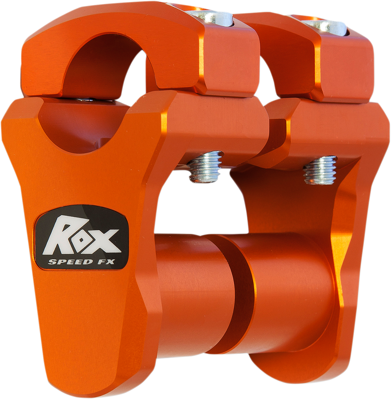 ROX SPEED FX Pivoting Handlebar Risers for 1-1/8" Bar Clamps - 1-3/4" - KTM Orange 3R-P2PPLO