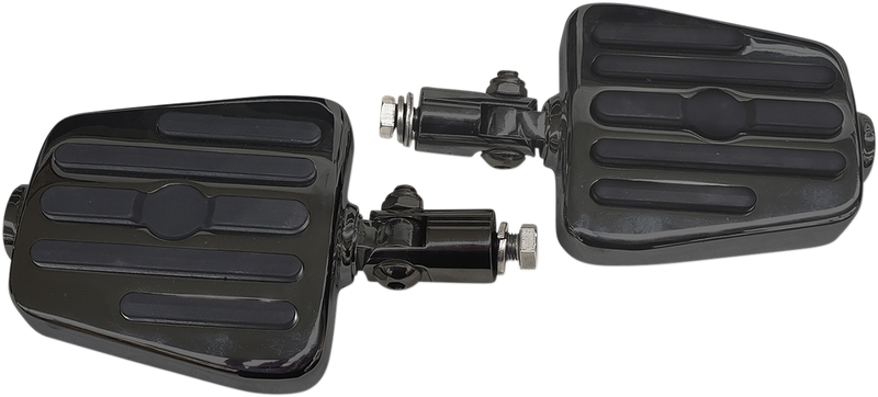 RIVCO PRODUCTS Mini Floorboards - Folding Steel Clevis - Black MV130MB