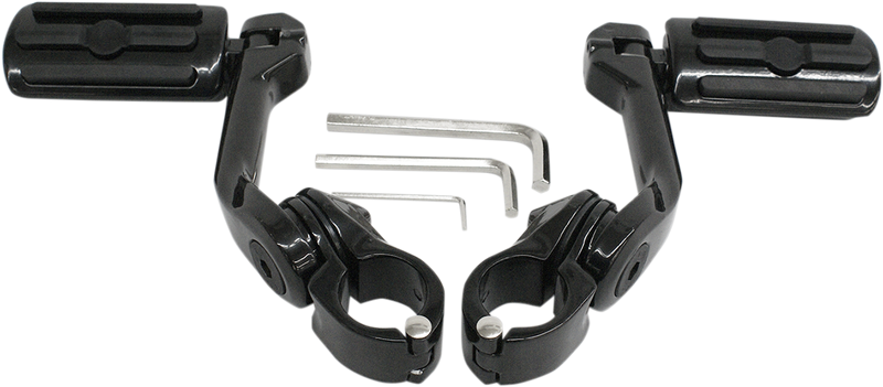 RIVCO PRODUCTS Highway Pegs With Mount - Black MV110