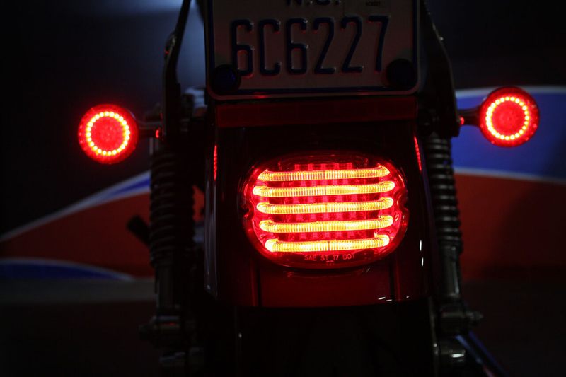 CUSTOM DYNAMICS Taillight - without License Plate Illumination Window - Smoke - Harley-Davidson '99-'24 - PB-TL-LP-S
