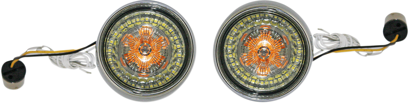 CUSTOM DYNAMICS Bullet Turn Signal - 1156 - Chrome - Smoke Lens PB-BB-AW-1156CS