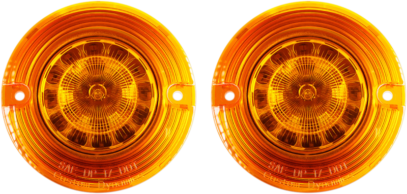 CUSTOM DYNAMICS Flat Signal Insert - 1156 - Amber PB-A-1156-T