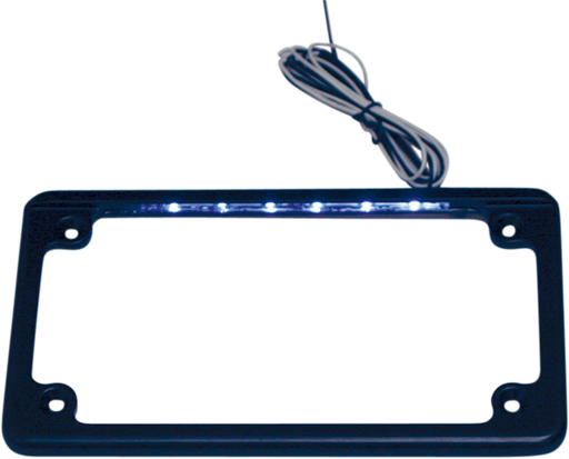 CUSTOM DYNAMICS LED License Plate Frame - Black LPF-HRZ-B-LP