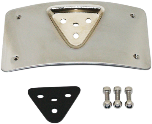 CUSTOM DYNAMICS Radius License Plate Mount - Chrome CD-PFM-C