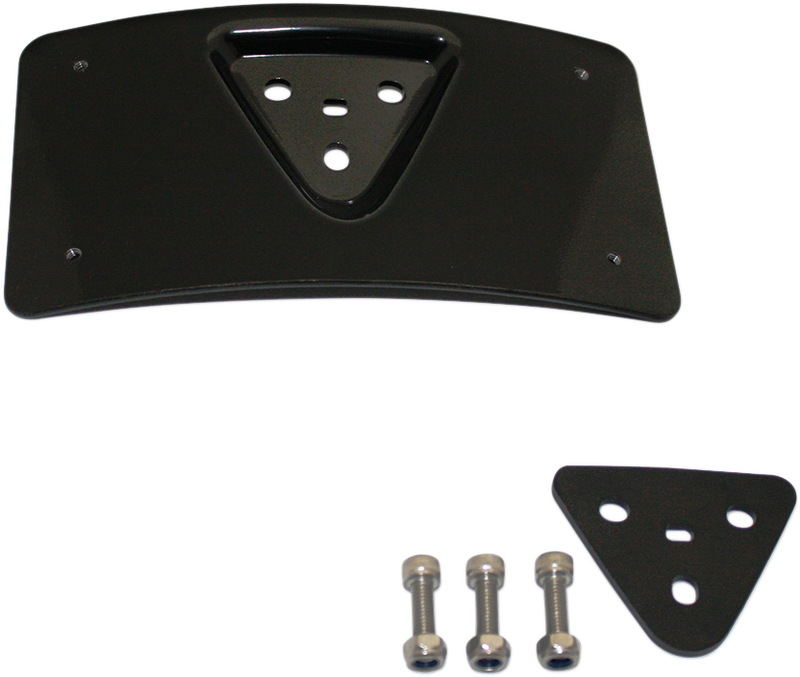CUSTOM DYNAMICS Radius License Plate Mount - Black CD-PFM-B