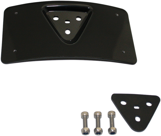 CUSTOM DYNAMICS Radius License Plate Mount - Black CD-PFM-B