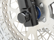 DRAG SPECIALTIES Axle Cap - Front - Black - '08-'21 XL - 0214-0831 - PartsOutlet.com.au
