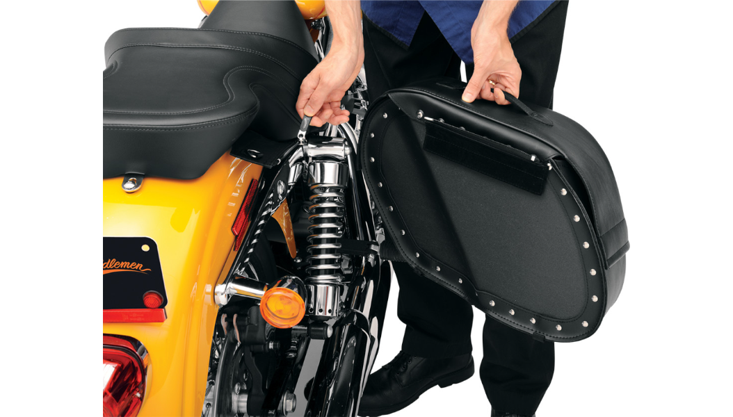 SADDLEMEN Drifter Saddlebags with Shock Cutaway 3501-0576 - PartsOutlet.com.au