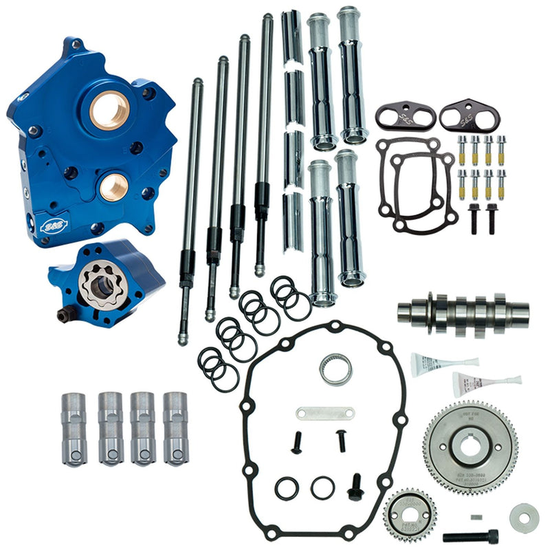 S&S CYCLE Gear Drive 475G Cam Chest Kit with Chrome Pushrod Tubes for Oil Cooled 2017-up M8 Models 310-1006A - PartsOutlet.com.au