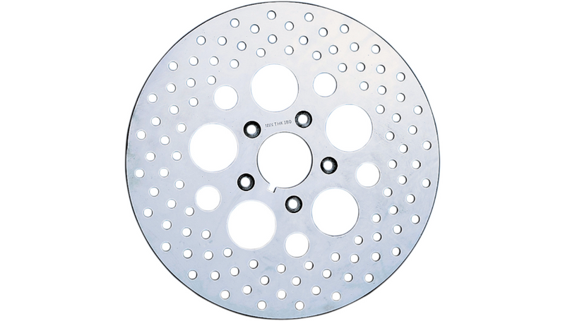DRAG SPECIALTIES Drilled Brake Rotor - Front - 11.5" - Harley-Davidson '84-'00 - 060176ASP-BC648