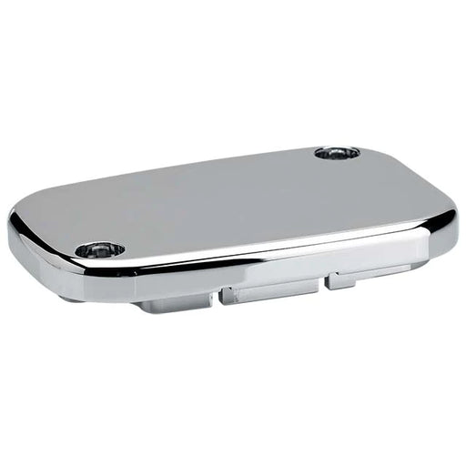 JOKER MACHINE Master Cylinder Cover - Brake - Front - Smooth - Chrome - '08-'23 FL - 08-004C - PartsOutlet.com.au