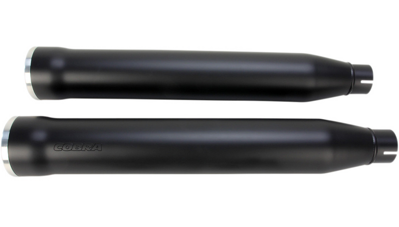 COBRA 3" RPT Mufflers for '07-'17 Softail - Black - 6053B
