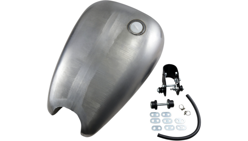 DRAG SPECIALTIES Smooth-Top Single-Cap Style Extended Gas Tank - Harley-Davidson 1982-2003 - XL 11586-BX46 - PartsOutlet.com.au