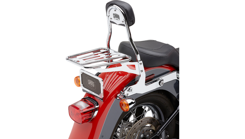 COBRA Backrest Kit - 14" - Chrome - '06-'17 Softail - 602-2002