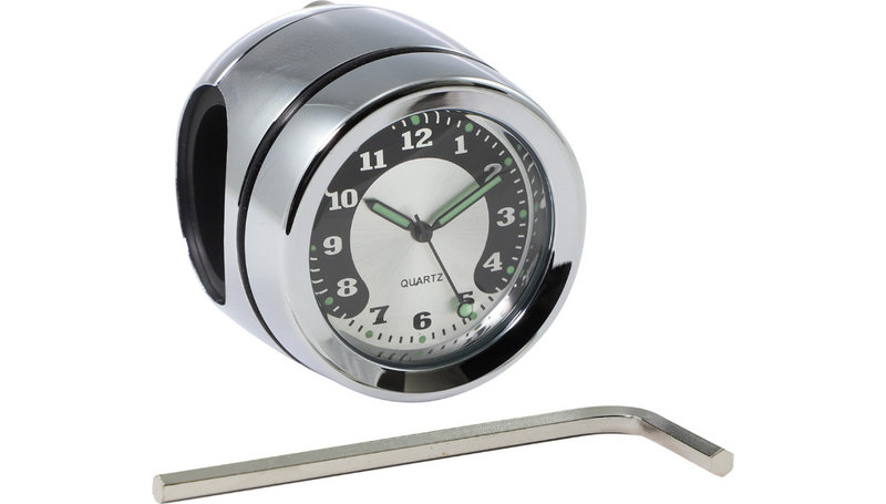 DRAG SPECIALTIES Handlebar Mount Clock - Chrome - For 1" Bar - O91-6821N