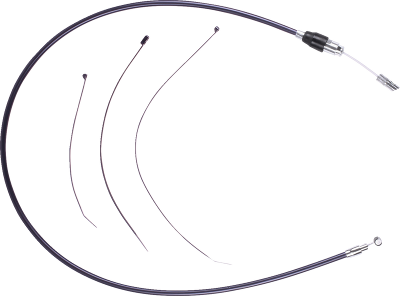 DRAG SPECIALTIES Quick Connect Clutch Cable - Upper - Black/Chrome 4323800HE