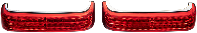 CUSTOM DYNAMICS Saddlebag Lights - BCM - Chrome/Red PB-SB-BCM-CR