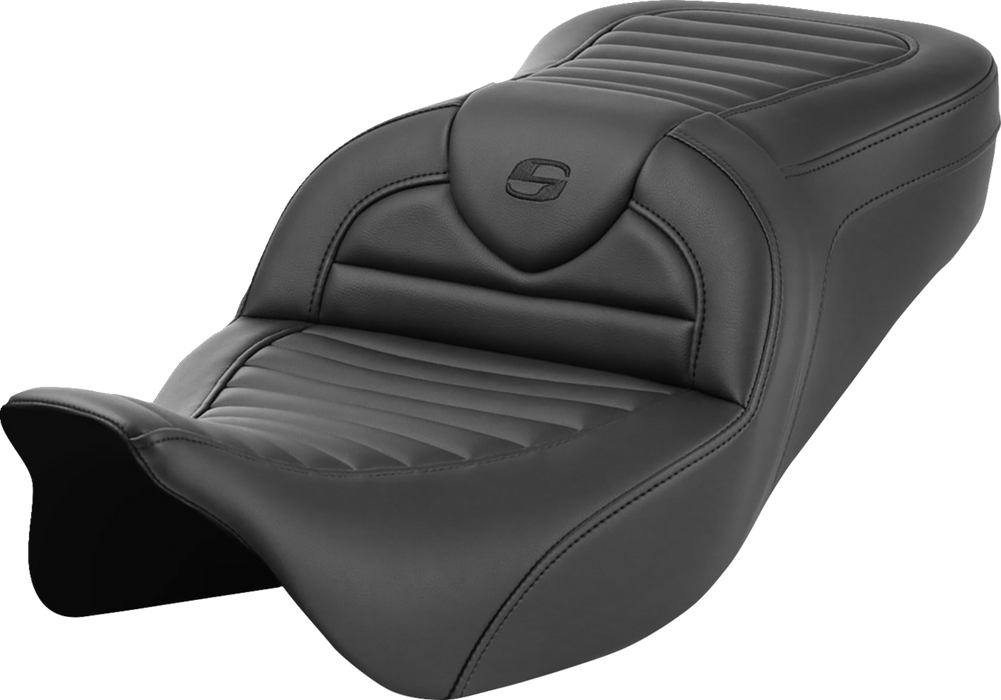 SADDLEMEN Roadsofa Seat - without Backrest - Tuck-n-Roll - FL '08-'23 808-07B-20200 - PartsOutlet.com.au