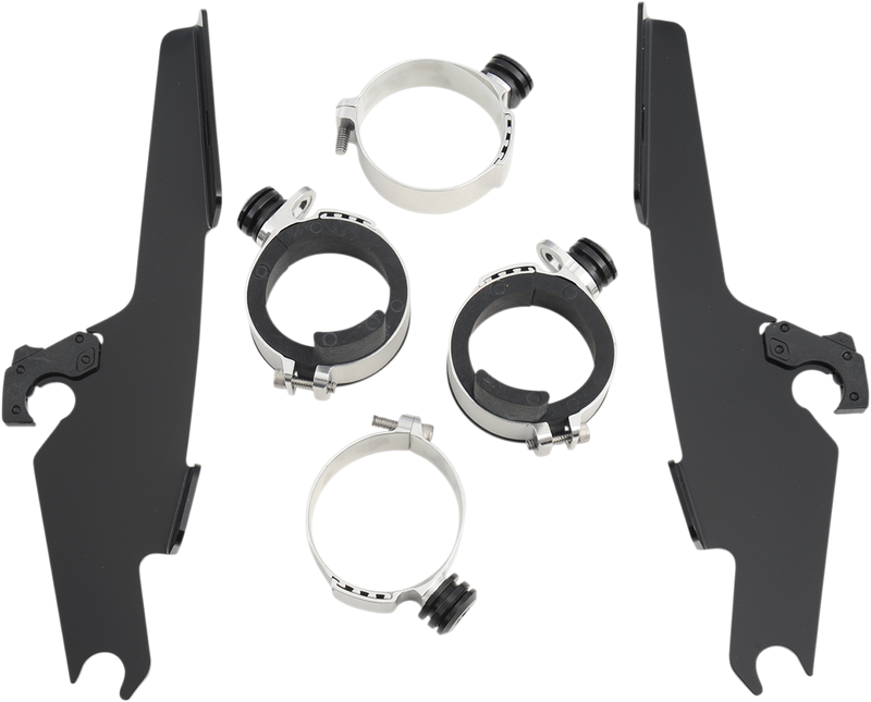 MEMPHIS SHADES Batwing Trigger Lock Mounting Kit - V Star 1998-2015 - Black MEM8992 - PartsOutlet.com.au