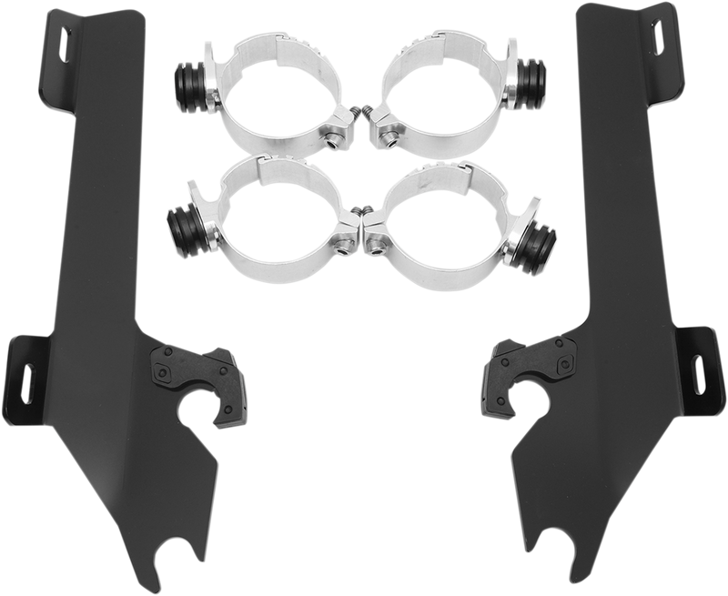 MEMPHIS SHADES Batwing Trigger Lock Mounting Kit - Honda VTX 1800 2002-2008 - Black MEM8996 - PartsOutlet.com.au