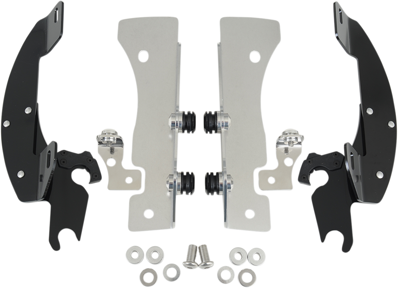 MEMPHIS SHADES Batwing Trigger Lock Mounting Kit - Yamaha XV16/17 1999-2014 - Black MEM8998 - PartsOutlet.com.au