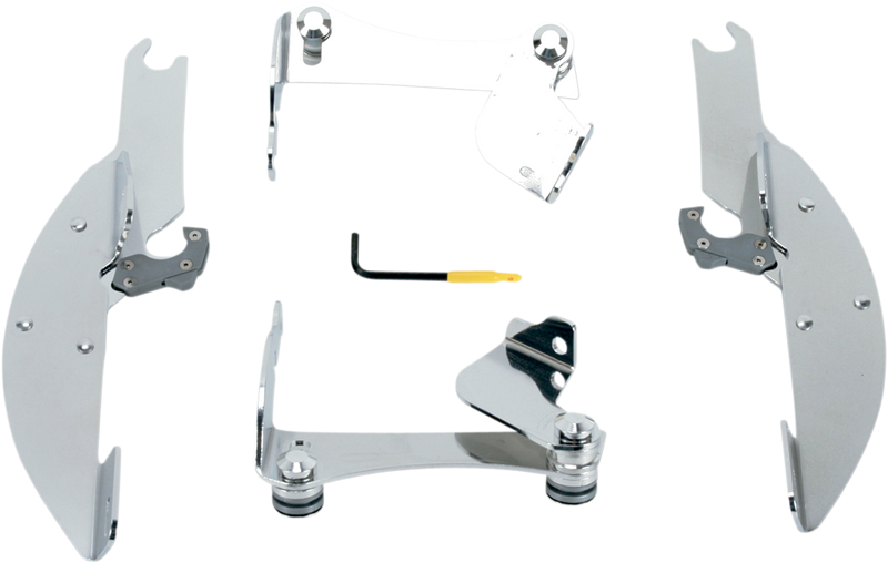 MEMPHIS SHADES Batwing Trigger Lock Mounting Kit - Honda VTX 1300 2003-2009 - Polished MEK1901 - PartsOutlet.com.au