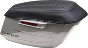 MUSTANG Deluxe Saddlebag Lid Coers - Black w/ Gunmetal Stitch - Touring 88404GM