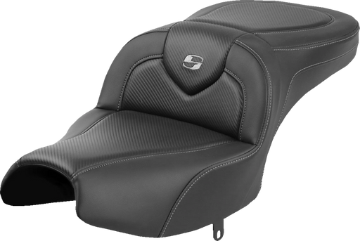 SADDLEMEN Roadsofa Seat - Without Backrest - Black - Carbon Fiber - Indian Pursuit '22-'24 - I22-02-185 - PartsOutlet.com.au