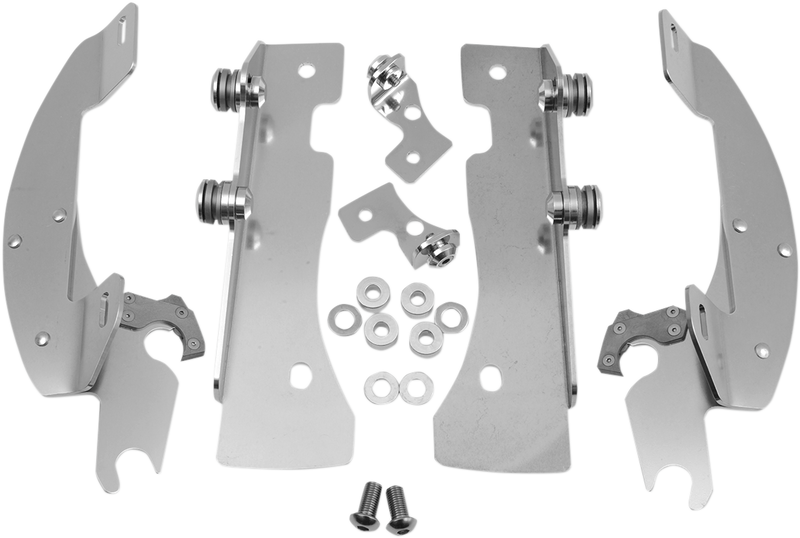 MEMPHIS SHADES Batwing Trigger Lock Mounting Kit - Yamaha XV 1600/1700 1999-2014 - Polished MEK1906 - PartsOutlet.com.au