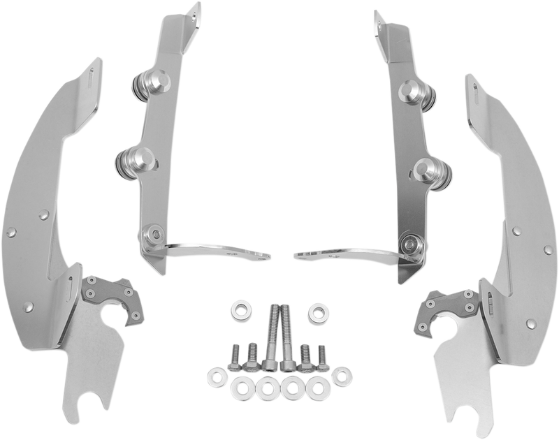MEMPHIS SHADES Batwing Trigger Lock Mounting Kit - Honda Aero 2004-2024 - Polished MEK1908 - PartsOutlet.com.au