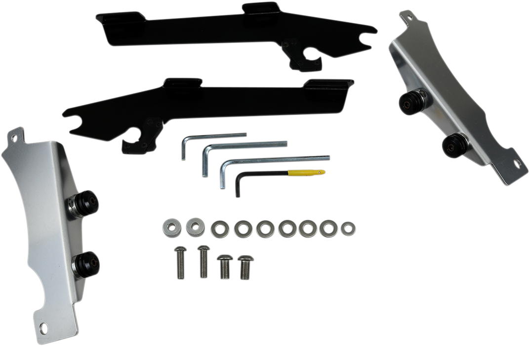 MEMPHIS SHADES Batwing Trigger Lock Mounting Kit - Yamaha V Star 2007-2017 - Black MEK1910