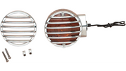 DRAG SPECIALTIES Turn Signal Lens Grille - Harley-Davidson 1986-2009 - Chrome 12-6041-BC202 - PartsOutlet.com.au