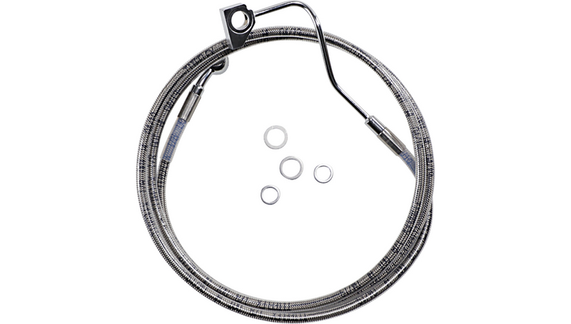 DRAG SPECIALTIES Brake Line - +6" - Stainless Steel - ABS - FL '14-'22 - 614220-6