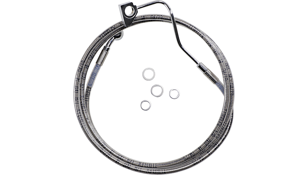 DRAG SPECIALTIES Brake Line - +6" - Stainless Steel - Harley-Davidson 2014-2022 - ABS 614220-6