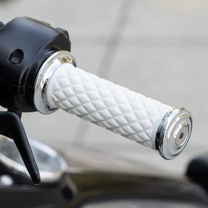 BILTWELL Grips - Alumicore - Replacement - White 6706-0201 - PartsOutlet.com.au