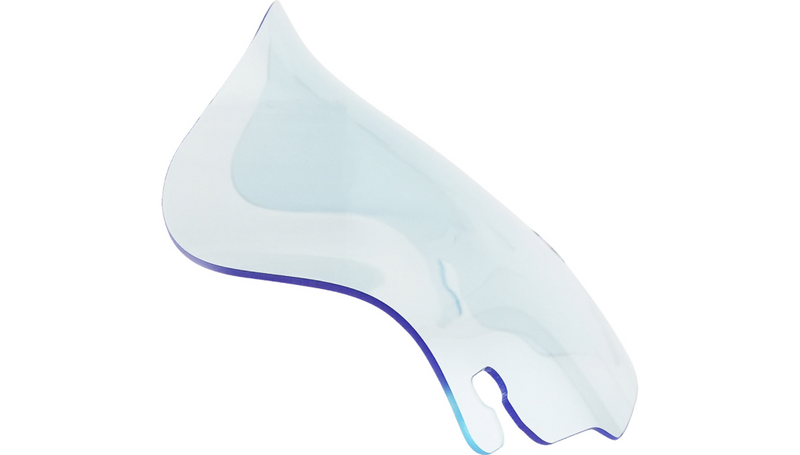 KLOCK WERKS Kolor Flare Windshield - 6.5" - Blue Ice - FLH '96-'13 - KWW-01-0642