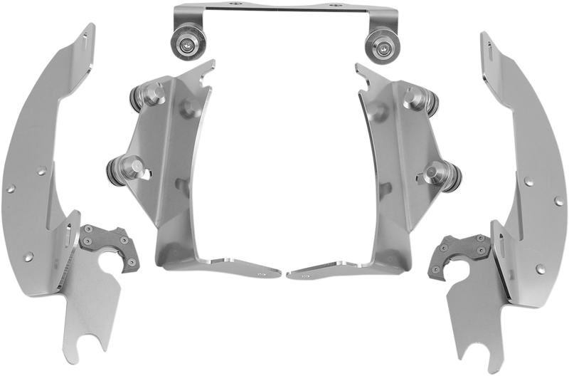 MEMPHIS SHADES Batwing Trigger Lock Mounting Kit - Kawasaki VN 900C 2006-2024 - Polished MEK1911 - PartsOutlet.com.au