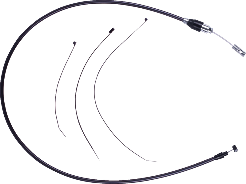 DRAG SPECIALTIES Quick Connect Clutch Cable - Upper - Black/Black 6323810HE