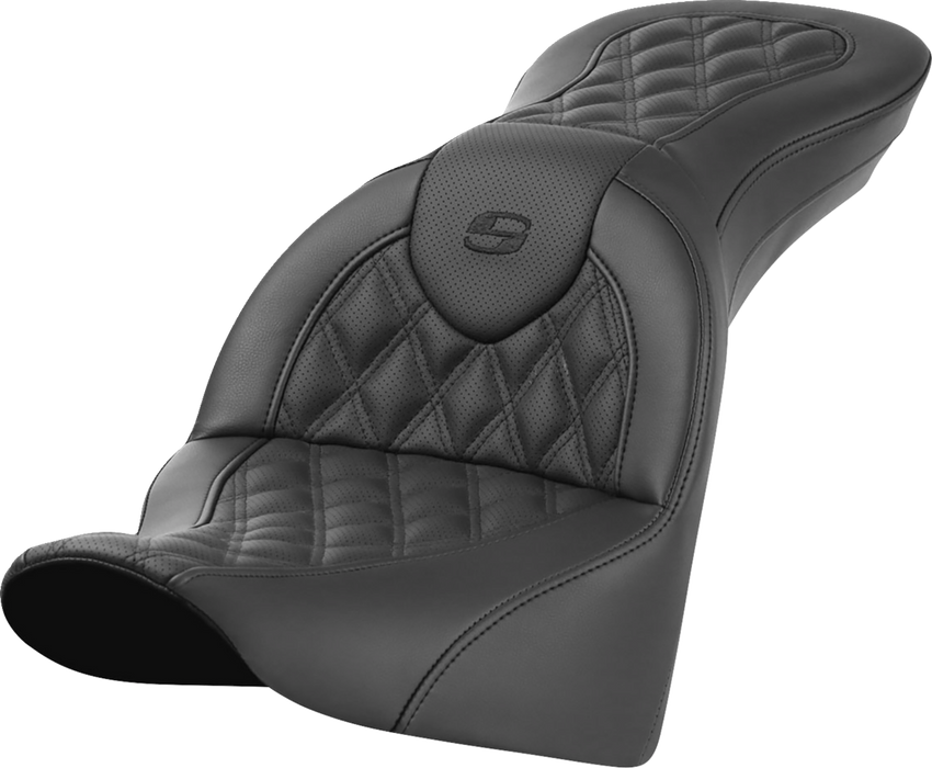 SADDLEMEN Roadsofa Seat - without Backrest - Lattice Stitch 818-33-182 - PartsOutlet.com.au