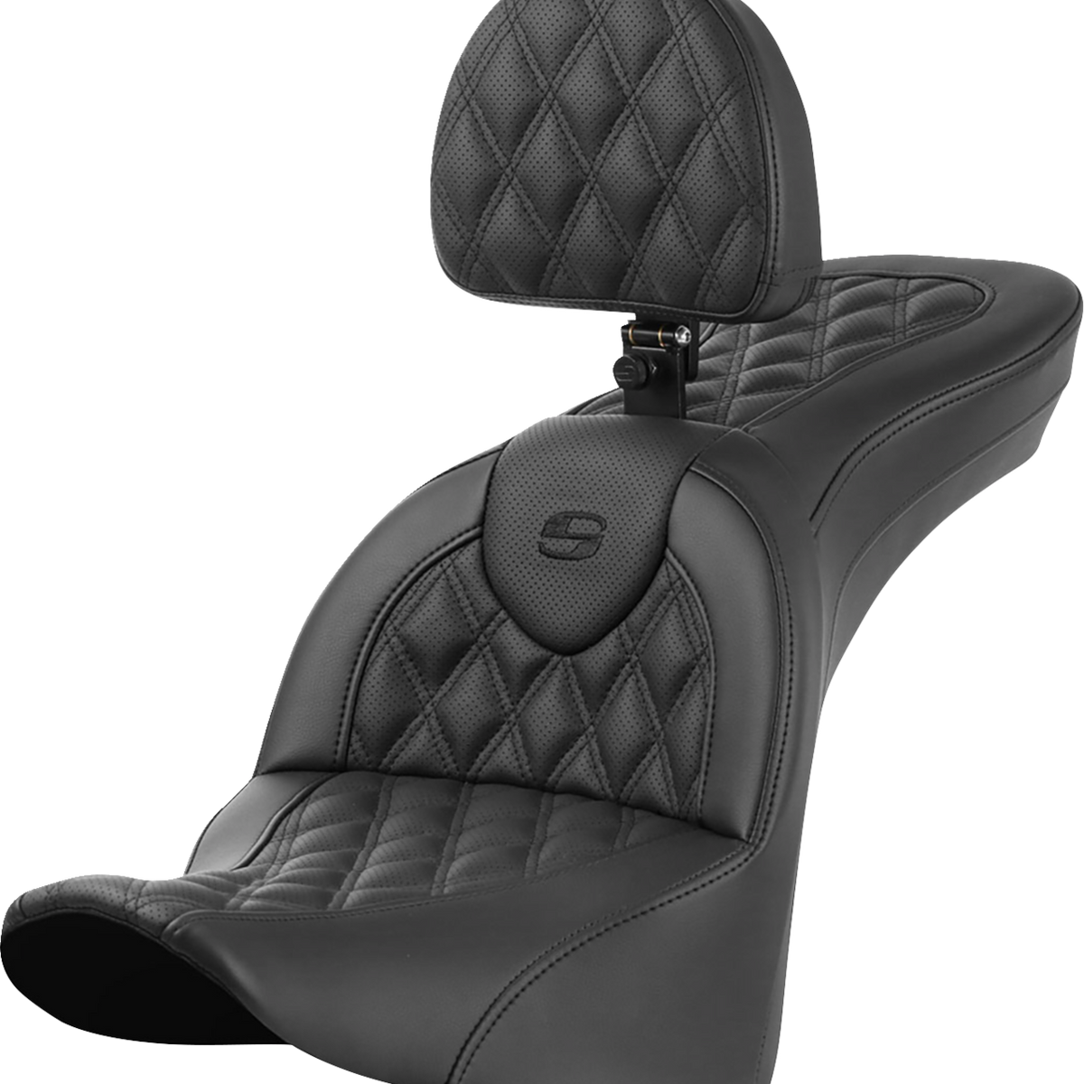 SADDLEMEN Roadsofa* Seat with Backrest Lattice Stitch 81833182BR