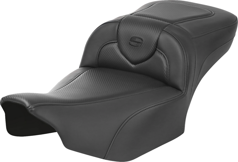 SADDLEMEN Roadsofa Extended Reach Seat - without Backrest - Carbon Fiber - FLTR/FLHX '23-'24 - 823-07-18600 - PartsOutlet.com.au