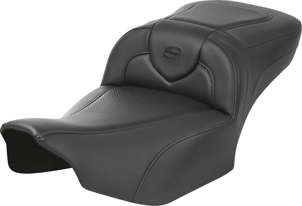 SADDLEMEN Roadsofa Extended Reach Seat - without Backrest - Carbon Fiber - FLTR/FLHX '23-'24 - 823-07-18600 - PartsOutlet.com.au